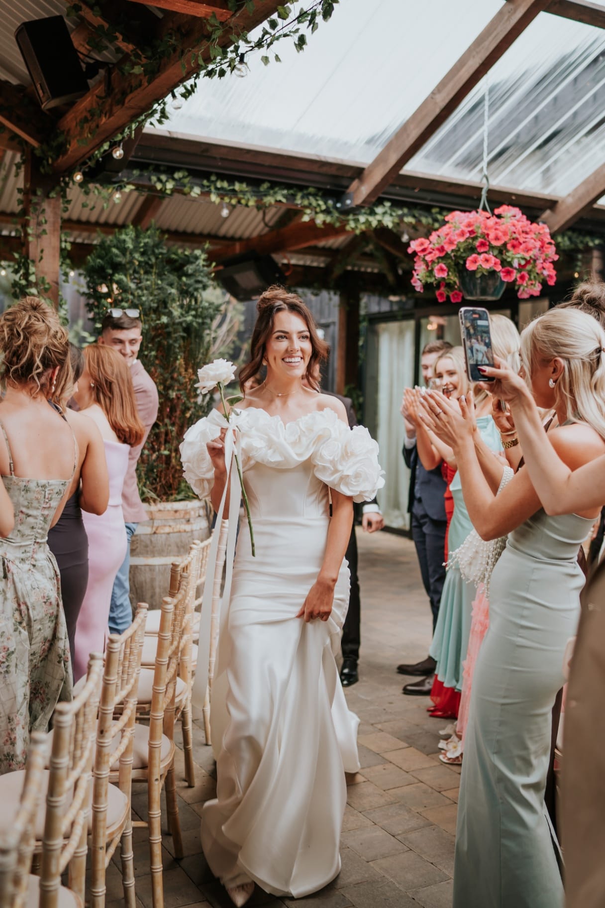 Bride walking the aisle