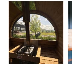 Sauna window view