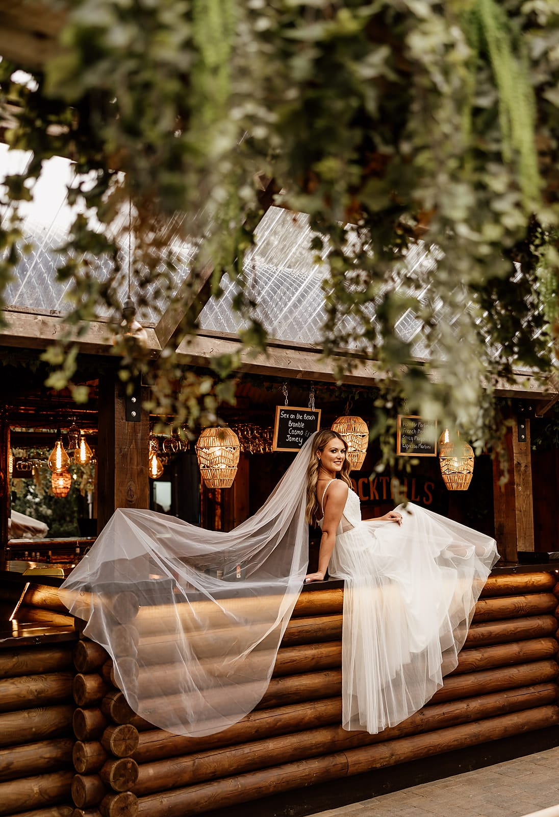 Bride at the Stable Bar